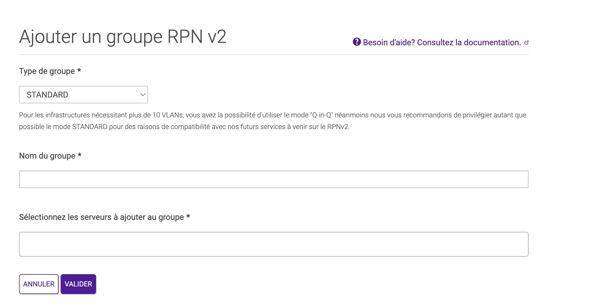 Ajout d’un groupe RPN v2