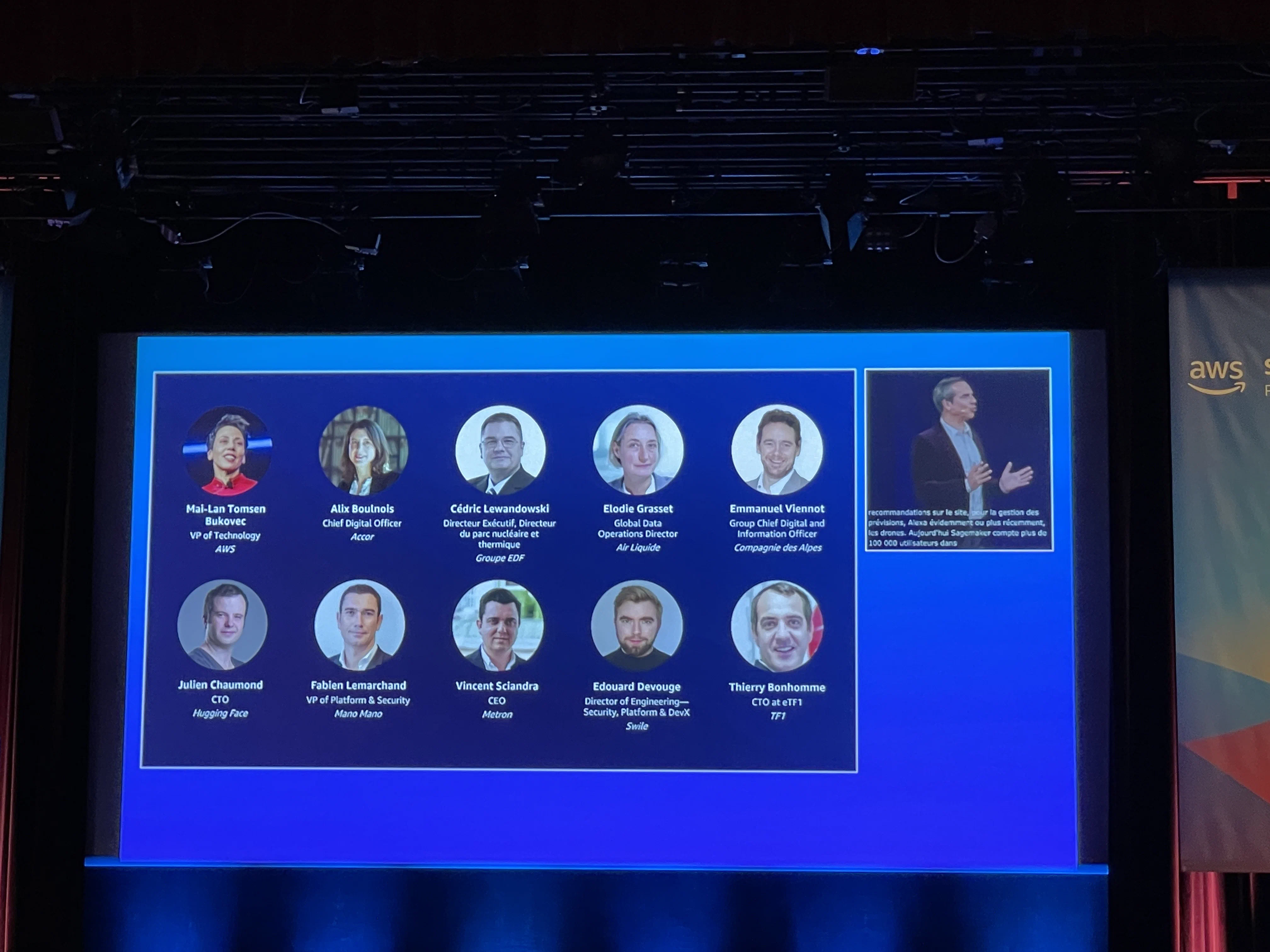 Intervenants de la keynote d’ouverture