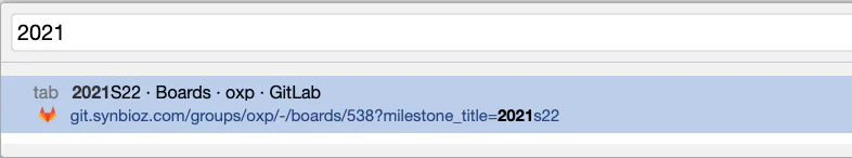 Recherche dans les onglets
